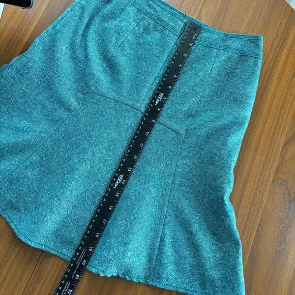 Ann Taylor LOFT Wool Silk Blend Tweed Skirt A Line Women's Petite Size 0 - Picture 5 of 6